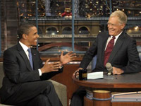 Barack Obama on David Letterman