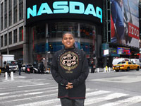 Chirstopher wallace Jr. aka Biggie's son at NASDAQ