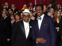 Spike Lee and Wesley Snipes on the red carpet